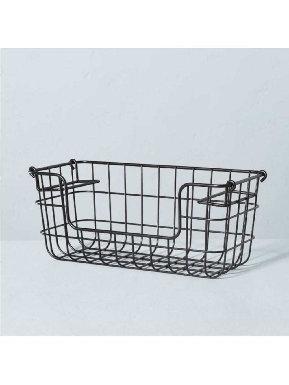 Small Stackable Wire Storage Basket - Hearth & Hand Magnolia - Matte Black